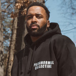 Initial Hoodie - Black/White