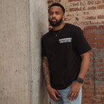 Initial Tee - Black/White